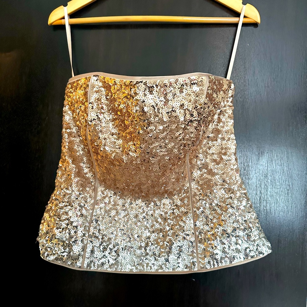 WHBM SEQUIN CORSET
